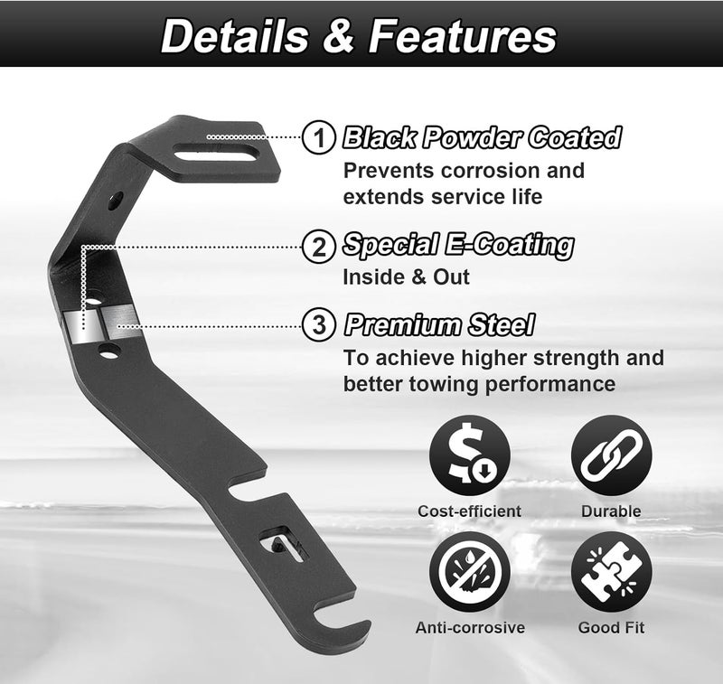 ROMELACK Upper LED Light Pods Brackets Ditch Hood Mount Bracket Compatible with Toyota Tacoma 2016-2023 (Black) - Image 4